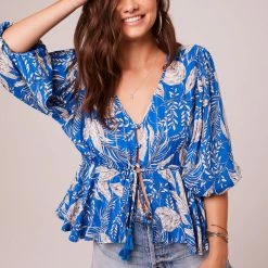 Band Of Gypsies - Laura Top Blue Ivory Accessories