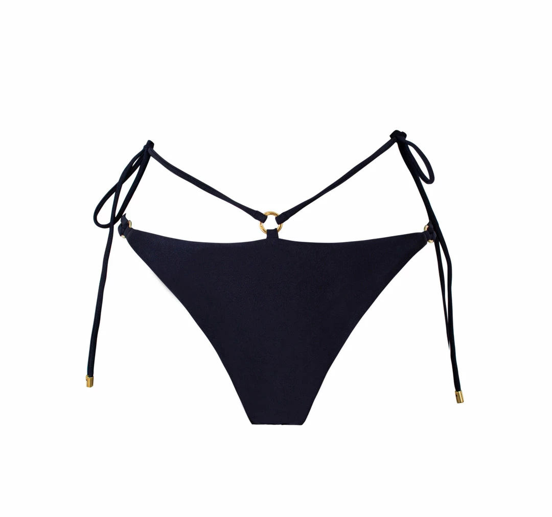 PQ Swim - Black Pier River Tie Full Bottom Intimates