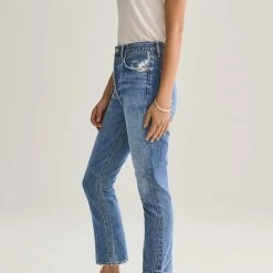 Pants AGOLDE - Riley High Rise Crop - Frequency