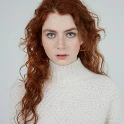 Autumn Cashmere - 8 Ply Diamond Stitch - Chalk