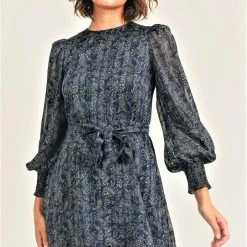 Olive & Bette's Olive And Bette's - Navy Paisley Dress