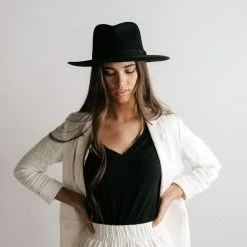 Olive & Bette's Olive And Bette's - Monroe Rancher Hat - Black