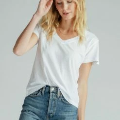 PerfectWhiteTee T-Shirts Perfect White Tee - Hendrix V-Neck - White