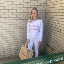 LOVED Collection - The Future Is Female Sweater - White Sweaters