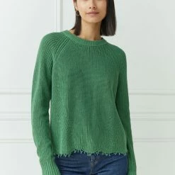 Sweaters Autumn Cashmere - Distressed Scallop Shaker - Bakelite