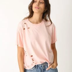T-Shirts Electric & Rose - Royce Tee Distress - Rosewater