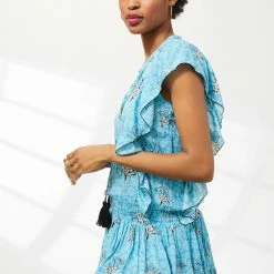 Dresses CoolChange - Quinn Tunic - Sensu - Azure/Black