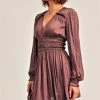 Olive & Bette's Dresses Olive And Bette's - L/S Silky Dress Mauve
