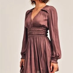 Olive & Bette's Dresses Olive And Bette's - L/S Silky Dress Mauve