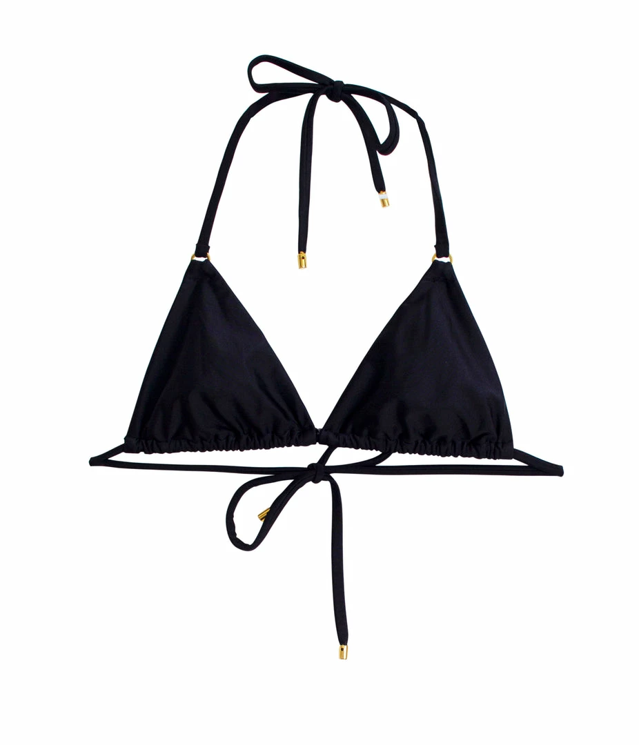 PQ Swim - Black Pier Detail Tri Top Intimates