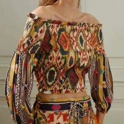 Ranna Gill - Smocked Blouse - Morocco Accessories