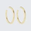 Olive & Bette's 14 K Gold Dipped Hoops - Medium Accessories