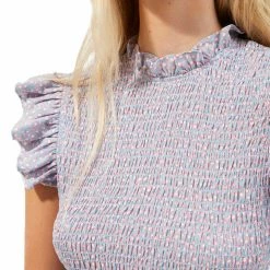 French Connection - Elao Verona Crepe Smocked Dress - Forget Me Not Dresses