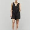 Olive & Bette's Dresses Olive And Bette's - Linen V-Neck Romper - Shadow