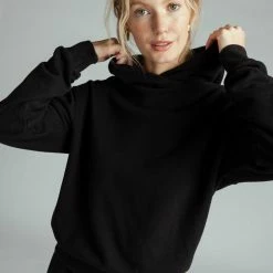 PerfectWhiteTee Perfect White Tee- Heart Pullover Hoodie Black