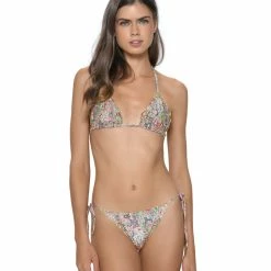 PQ Swim - Paisely Coast Lettuce Edge Tri Top Intimates
