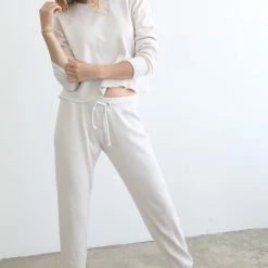 PerfectWhiteTee Perfect White Tee - Nash Waffle Jogger - Sugar