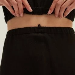 Olive & Bette's Dresses Olive And Bette's - Montana Halter Two Piece Midi Dress - Black