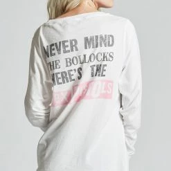Recycled Karma - Sex Pistols God Save The Queen Long Sleeve Tee- White Accessories