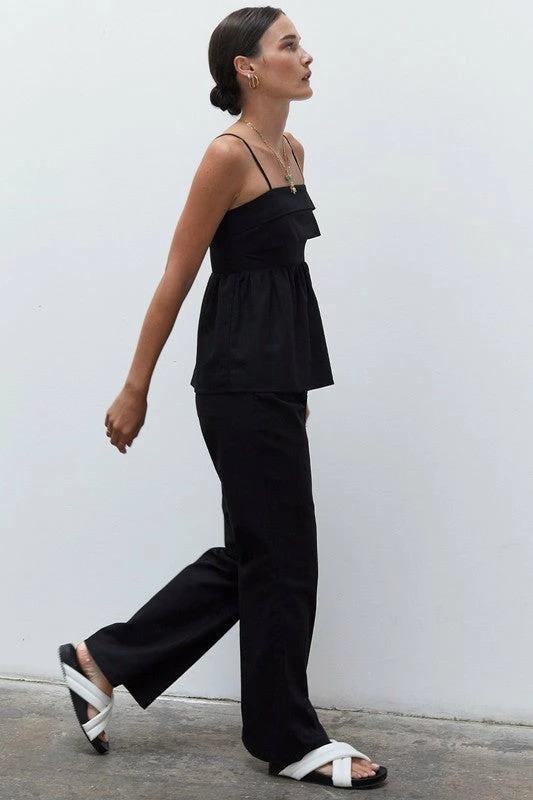 Olive & Bette's Olive And Bette's - Vanessa Babydoll Cami- Black Accessories