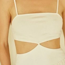 Crescent Olive And Bette's - Morgan Midi Dress - Ivory Dresses