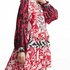 Dresses Ranna Gill - Maya Babydoll Dress - Red