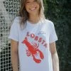 LOVED Collection - Lobsta Tee - White