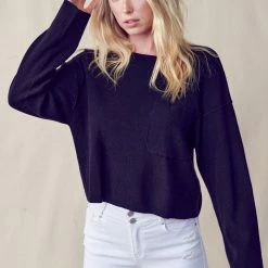 Olive & Bette's Olive And Bette's - Sweater With Pocket - Royal Blue