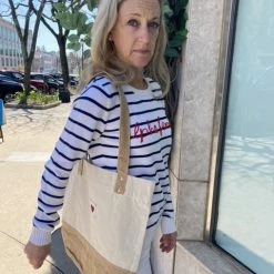 LOVED Collection - Alpha Female Embroidered Sweater - Navy/White Sweaters