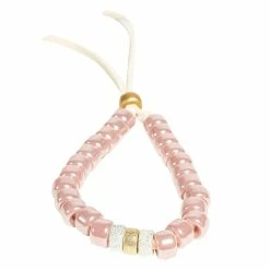 Olive & Bette's Glass Pony Bead Bead Bracelet Pink