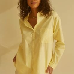 Accessories LOVED Collection - LOVED Charity Buttondown Shirt -Lemon