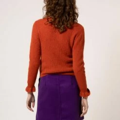 Olive & Bette's Olive And Bette's - Noemi Scoop Neck Sweater - Brique