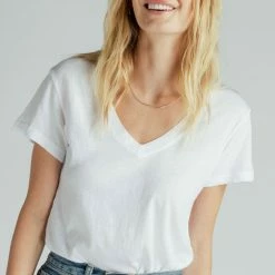 PerfectWhiteTee T-Shirts Perfect White Tee - Hendrix V-Neck - White