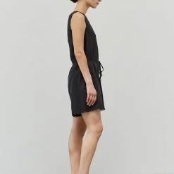 Olive & Bette's Dresses Olive And Bette's - Linen V-Neck Romper - Shadow