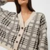 Rails - Reese Cardigan - Black Oatmeal Plaid