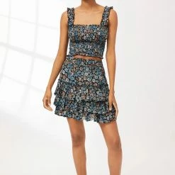 Skirts CoolChange - Penelope Skirt - Cosmos Black