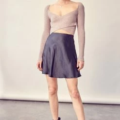 Olive & Bette's Accessories Olive And Bette's - Ribbed Knit Top - Cappucino