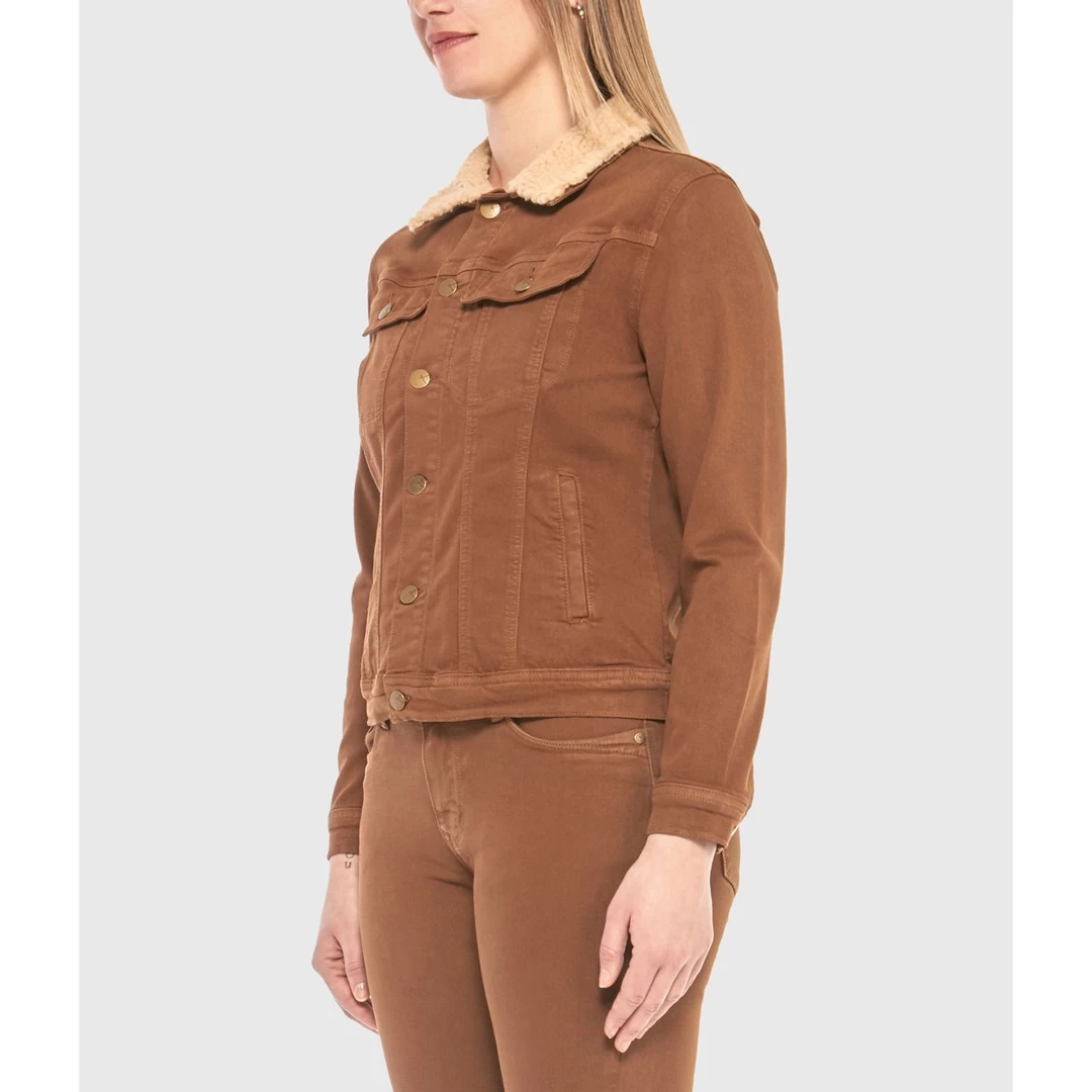 Olive & Bette's Olive And Bette's - Gabriella Classic Denim Jacket - Dark Camel Jackets