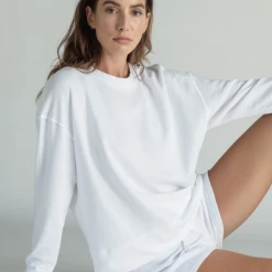 PerfectWhiteTee Accessories Perfect White Tee - Tyler Pullover Sweatshirt - White