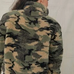 Jackets Bella Dahl - Puffer Jacket - Camo Teddy
