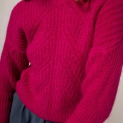 Olive & Bette's Olive And Bette's - Nathalia Sweater - Fuschia Accessories