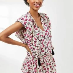 Dresses CoolChange - Quinn Tunic - Petunia - Pearl/Dahlia