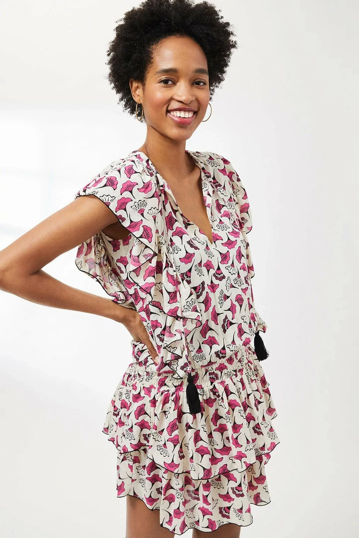 Dresses CoolChange - Quinn Tunic - Petunia - Pearl/Dahlia