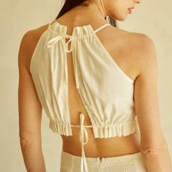 Crescent Olive And Bette's - Layla Halter Top & Skirt Set - Ivory Dresses