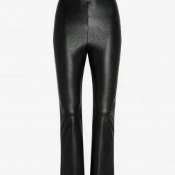 Commando - Faux Leather Crop Flared Legging Pants