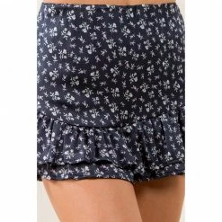 Olive & Bette's Olive And Bette's - Floral Asymmetrical Ruffle Skort
