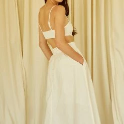 Crescent Olive And Bette's - Morgan Midi Dress - Ivory Dresses