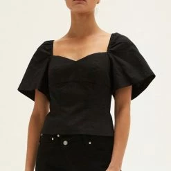 Crescent Accessories Olive And Bette's - Parker Sweetheart Backless Top - Black