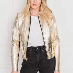 Jackets Lamarque - Chapin Reversible Bomber - Black/Gold