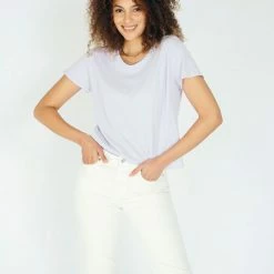 PerfectWhiteTee - Harley Boxy Crew - Violet T-Shirts